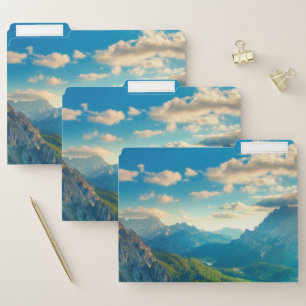 Sunset in the Mountains File Folder
