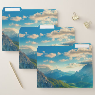 Sunset in the Mountains File Folder