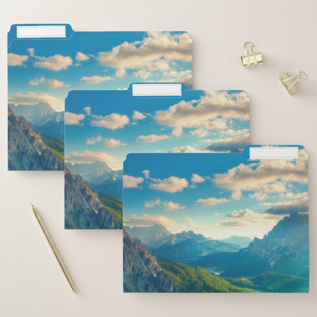 Sunset in the Mountains File Folder (Set)