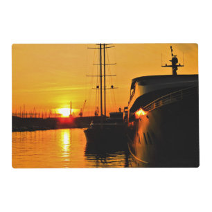 Sunset in the Port of Trogir Placemat