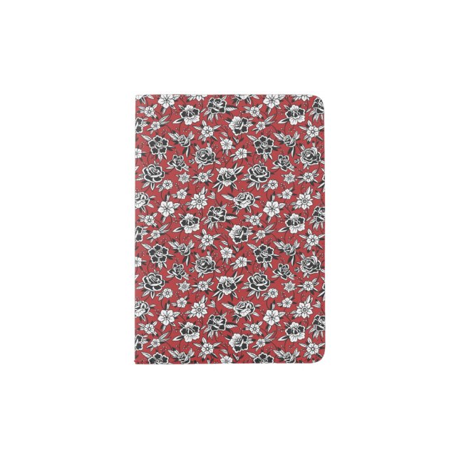 Sunset  in the Rose Garden Passport Holder (Front)