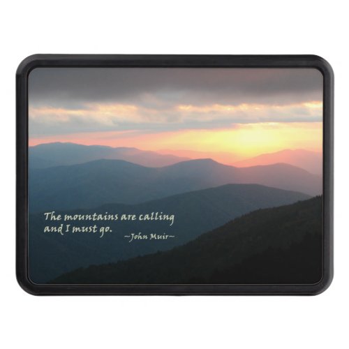 Sunset in the Smokies Mtns are calling  Muir Trailer Hitch Cover