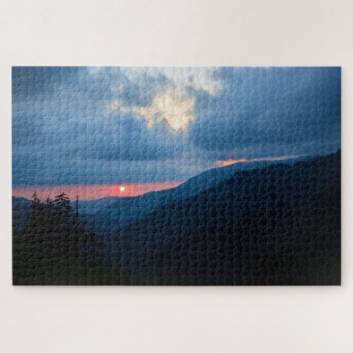 Sunset in the Smoky Mountains  _  20x30 Jigsaw Puzzle