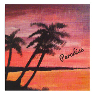 Sunset In The Tropics Acrylic Print