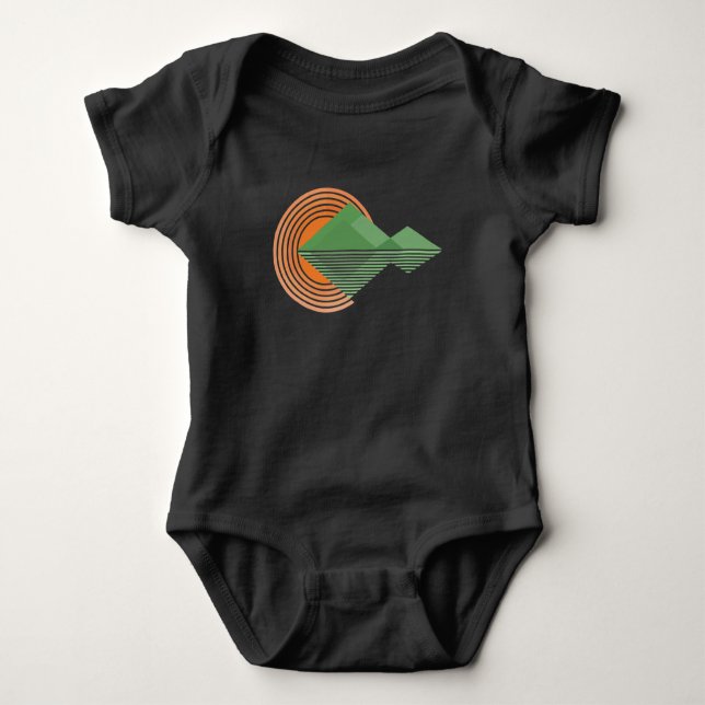 Sunset in the Valley Baby Bodysuit (Front)