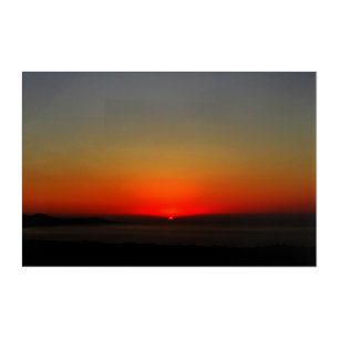 Sunset in the Water  Acrylic Print