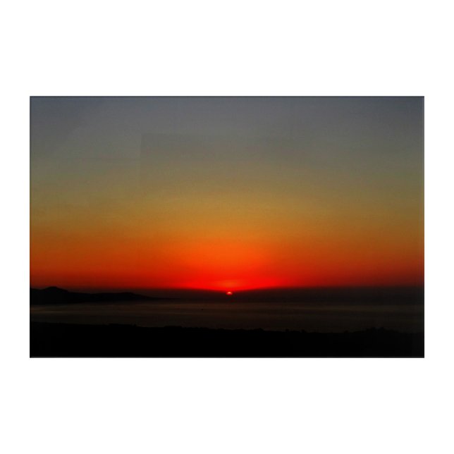 Sunset in the Water  Acrylic Print (Front)