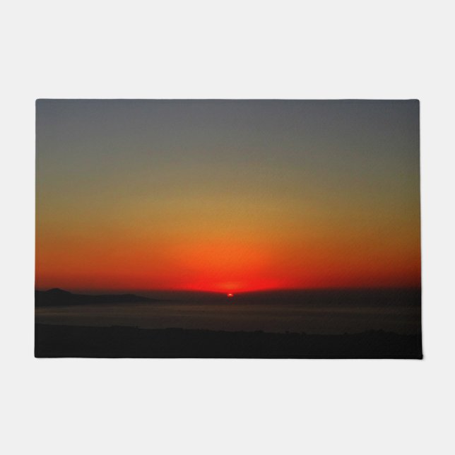 Sunset in the Water Doormat (Front)