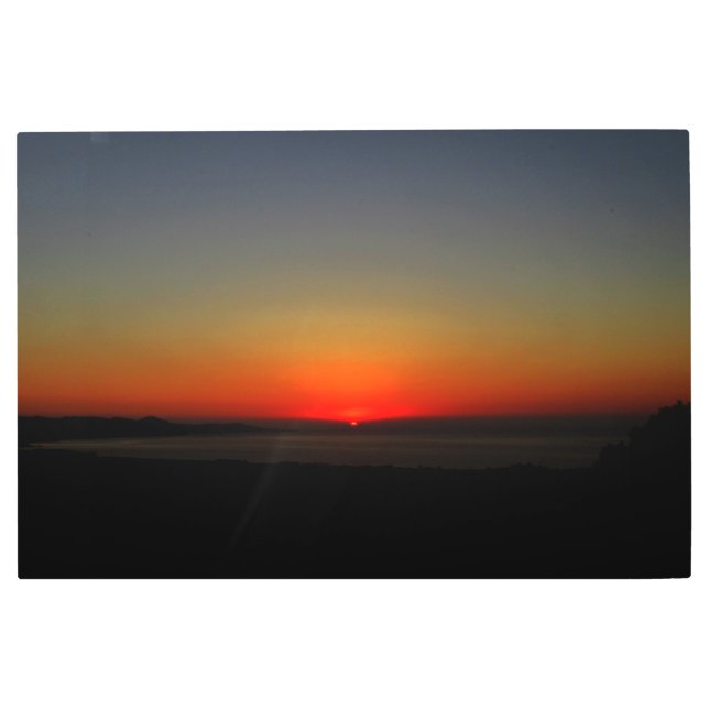 Sunset in the Water Metal Print (Front)
