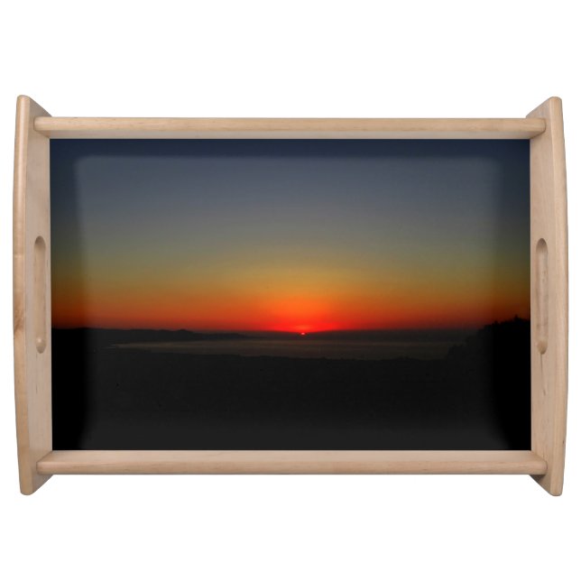 Sunset in the Water Serving Tray (Front)