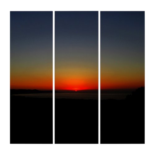 Sunset in the Water Triptych