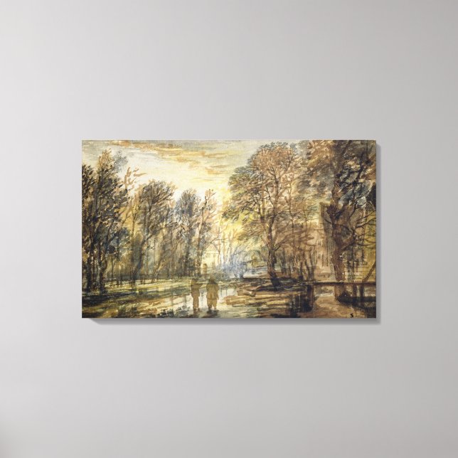 Sunset in the Wood Canvas Print (Front)