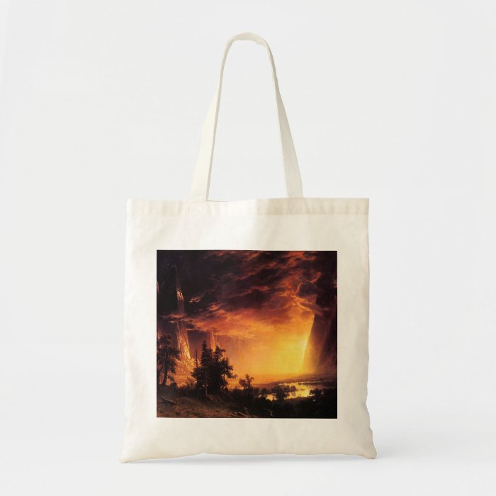 Sunset in the Yosemite Valley Tote Bag