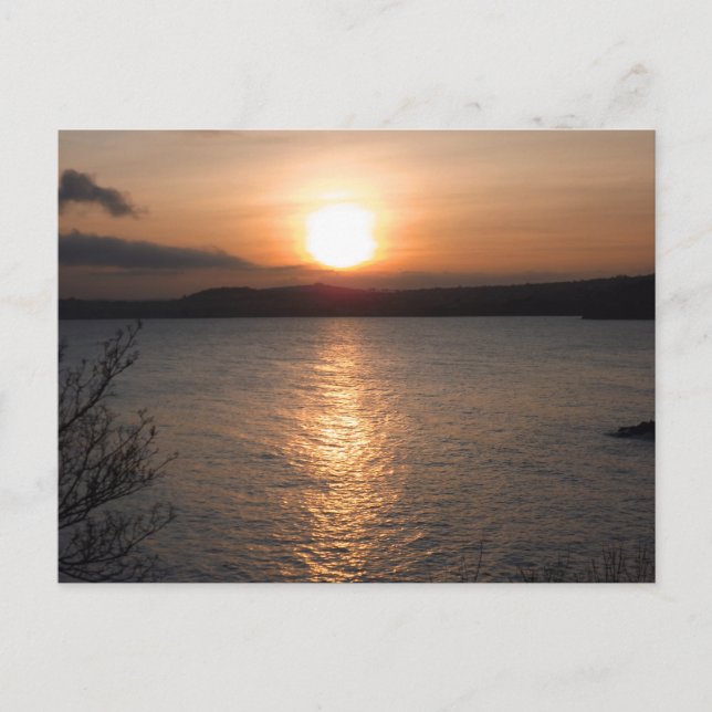 Sunset in Torquay, Devon Postcard (Front)