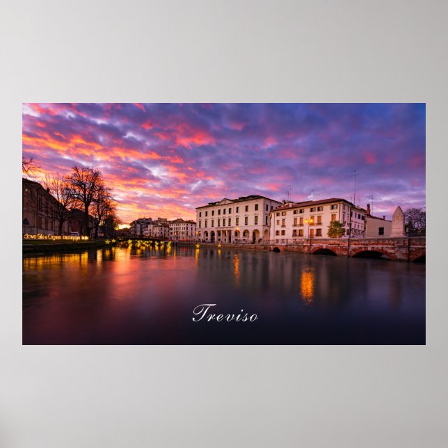 Sunset in Treviso Poster (Front)