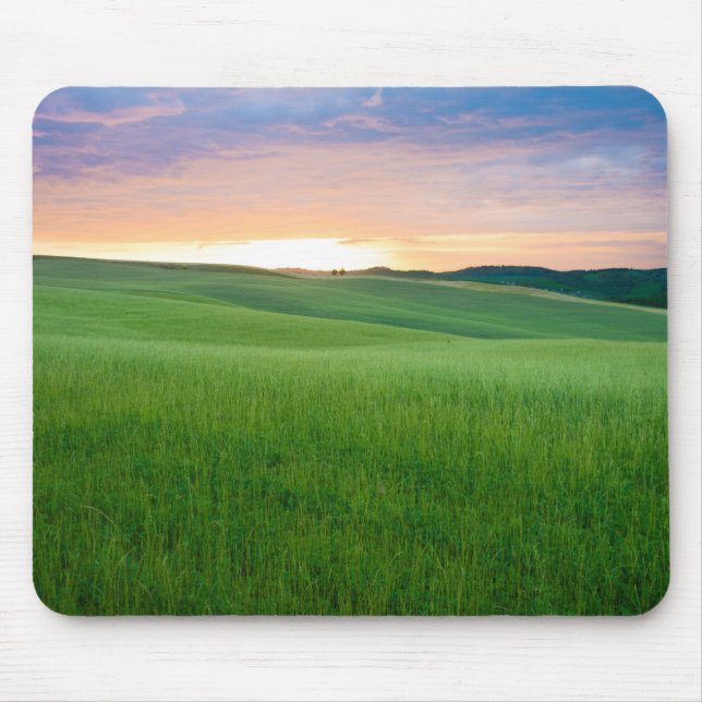 Sunset in Tuscany mousepad (Front)