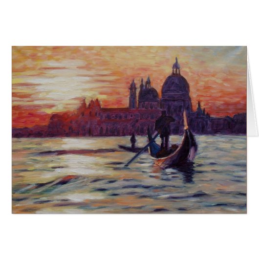 Sunset in Venice Cards (Front Horizontal)