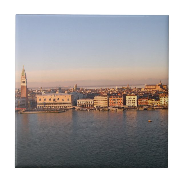 Sunset in Venice Ceramic Tile (Front)
