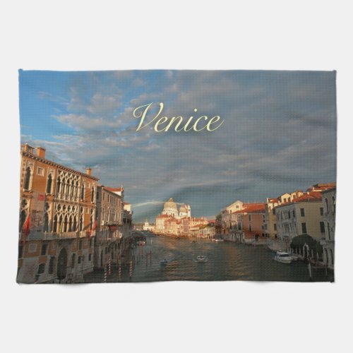 Sunset in Venice Italy Towel