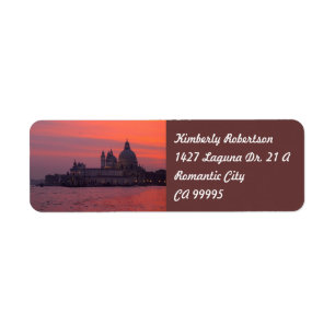 Sunset in Venice Label