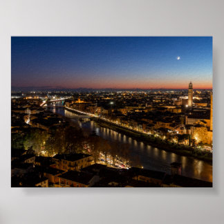 Sunset in Verona Poster