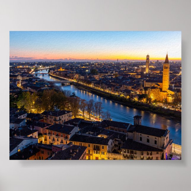 Sunset in Verona Poster (Front)
