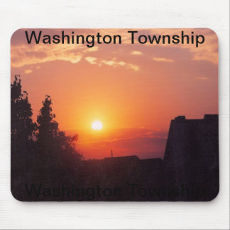 sunset in washington township mouse pad