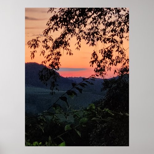 Sunset in West Virginia Poster