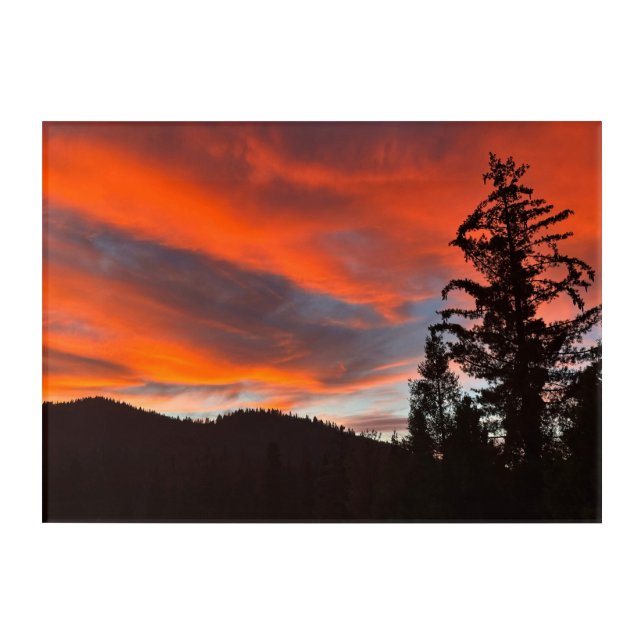 Sunset in Yosemite Acrylic Print (Front)