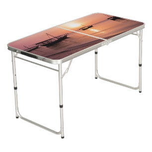 Sunset in Zanzibar Beer Pong Table