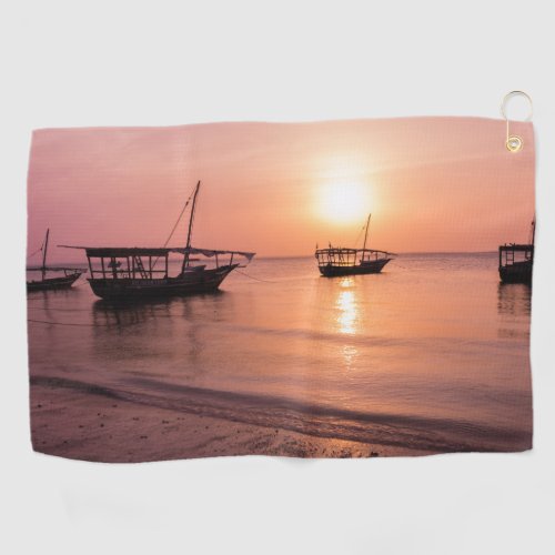 Sunset in Zanzibar Golf Towel
