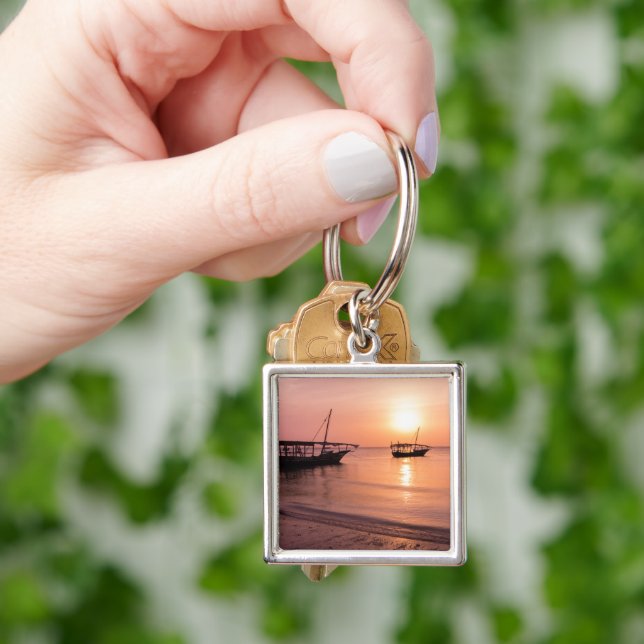 Sunset in Zanzibar Keychain (Hand)
