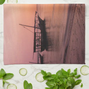 Sunset in Zanzibar Kitchen Towel