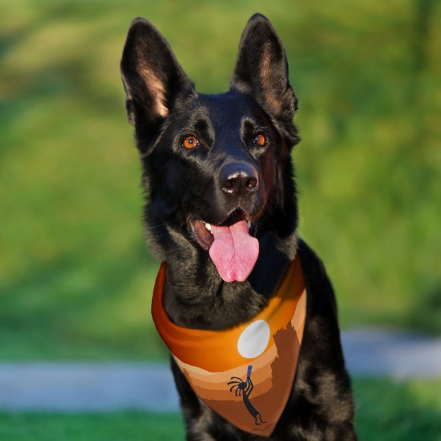 Sunset Indian Kokopelli Southwestern  Pet Bandana Collar (Dog)