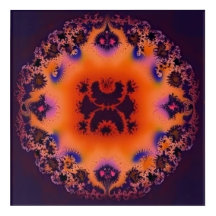 sunset inkblot