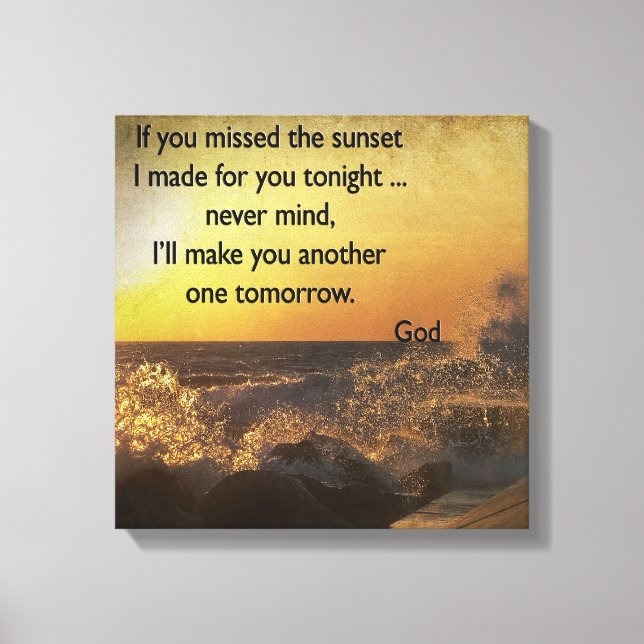 Sunset Inspiration Canvas Print (Front)