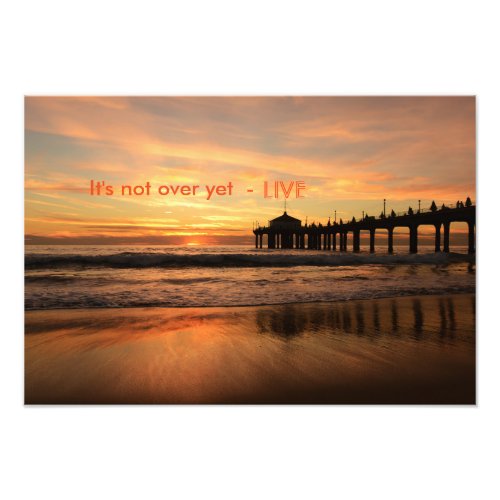 Sunset inspirational photo print