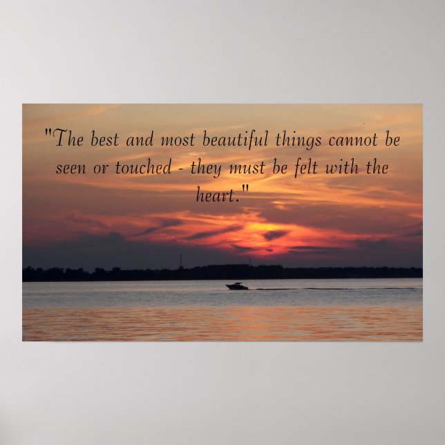 Sunset Inspirational Poster (Front)