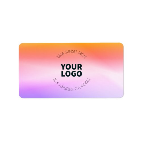 Sunset Inspired Ombre  Return Address or Product Label