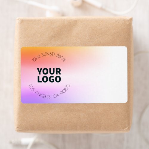 Sunset Inspired Ombre  Return Address or Product Label