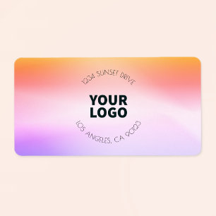 Sunset Inspired Ombre   Return Address or Product Label