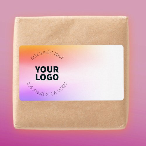 Sunset Inspired Ombre  Return Address or Product Label