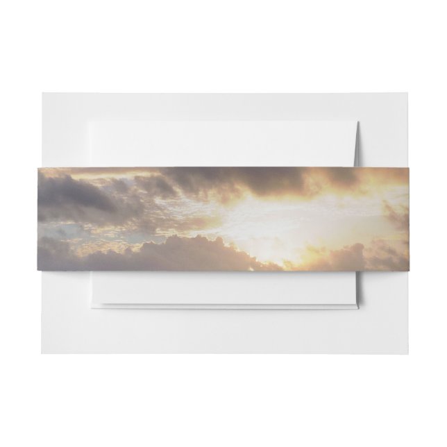 SUNSET INVITATION BELLY BAND (Front Example)