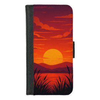 Sunset iPhone wallet case