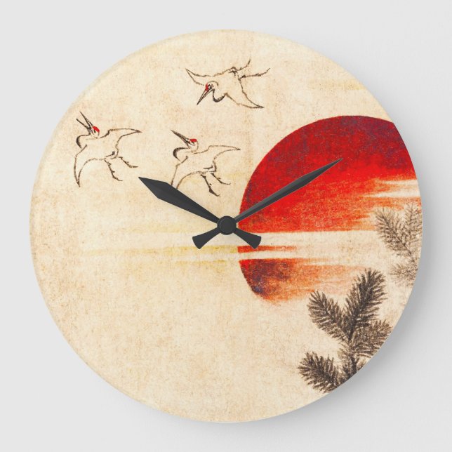 Sunset Japan Large Clock (Front)