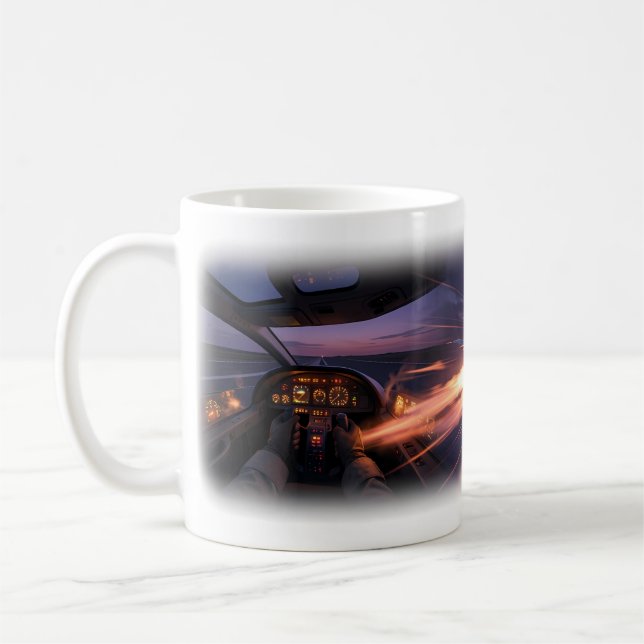 Sunset Jet Chase Action Mug (Left)