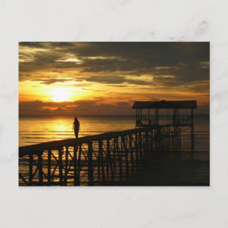 Sunset Jetty Postcard