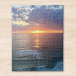 Sunset  jigsaw puzzle<br><div class="desc">This jigsaw puzzle is printed with a serene sun set photographed in the south of France.
However it is customizable and you can upload your own photo to to make this a personal gift or keepsake.</div>