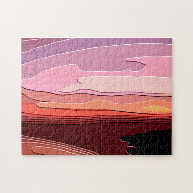 SUNSET JIGSAW PUZZLE (Horizontal)
