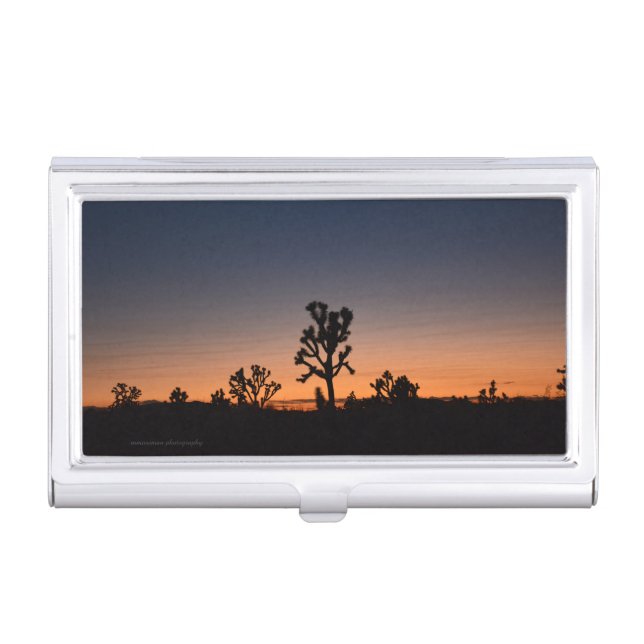 Sunset Joshua Trees Business Card Case (Front)